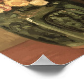 Poster Pot de gingembre de Van Gogh avec chrysanthèmes (Coin)