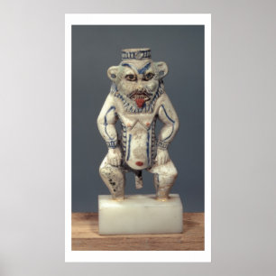 Poster Pot de Kohl, dépeignant le dieu égyptien Bes de