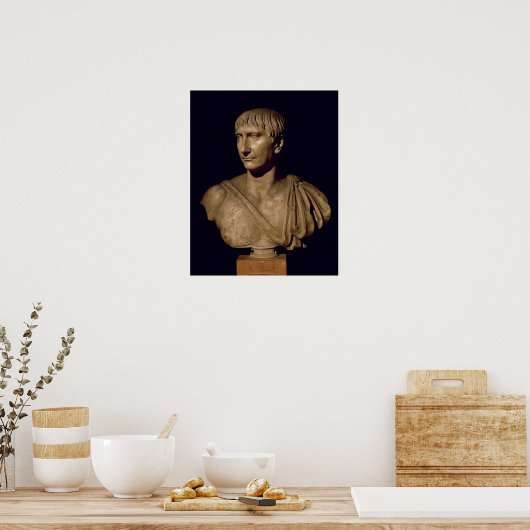 Poster Pot de portrait de l'empereur Trajan (Cuisine)