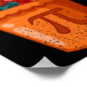 Poster Pot de poulet Pi - Enseignant en mathématiques - H (Coin)