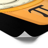 Poster Pot de poulet tarte amusant Math Pun Pi de poulet  (Coin)