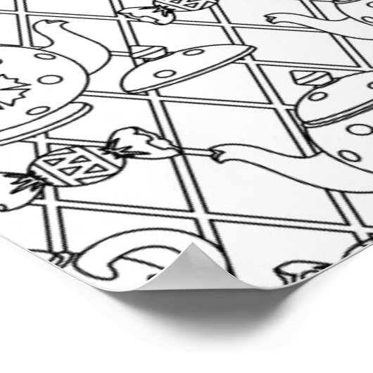 Poster Pot de thé Doodle 2 (Coin)