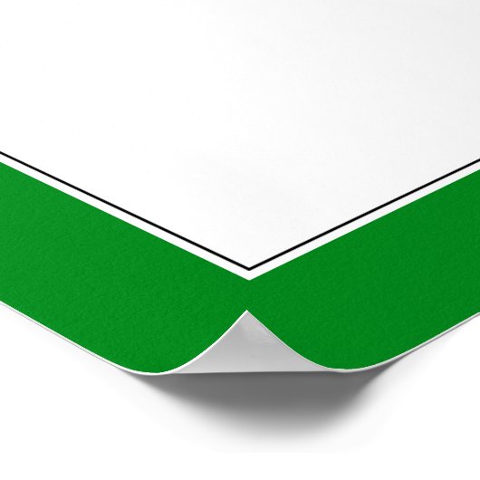 Poster Pot d'or et grand Shamrock (Coin)