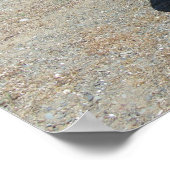 Poster Pot grec traditionnel en terre cuite sur la plage (Coin)