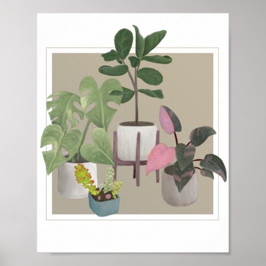 Poster Pot Houseplants (Devant)