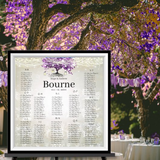 Poster Pot Mason Jar Violet Radieux Arbre à Feuilles de C