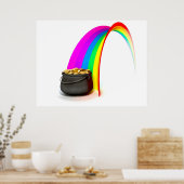 Poster Pot O' Gold À La Fin D'Un Arc En Ciel (Cuisine)