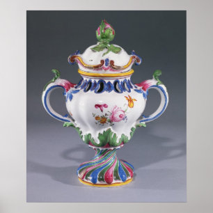 Poster Pot-pourri Vase, fabriqué à Strasbourg, vers 1754-