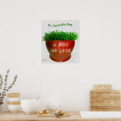 Poster Pot shamrock (Cuisine)