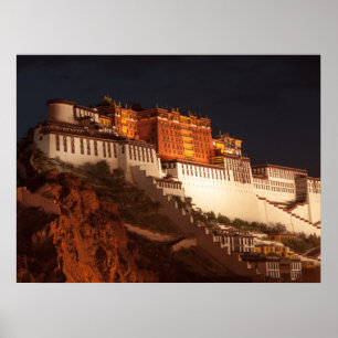 Poster Potala, Tibet, Imprimer, Papier d'affiche de valeu