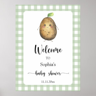 Poster Potato mou - baby shower de bienvenue