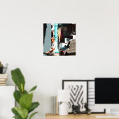 Poster Poteau Vert (Bureau à domicile)