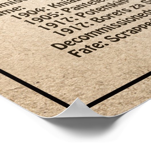 Poster Potemkin - Plan directeur des navires SD (Coin)