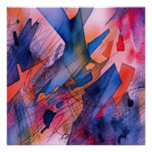 Poster "Potentiel libéré" Art Abstrait contemporain (Devant)