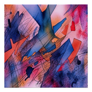 Poster "Potentiel libéré" Art Abstrait contemporain