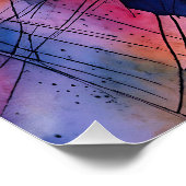 Poster "Potentiel libéré" Art Abstrait contemporain (Coin)