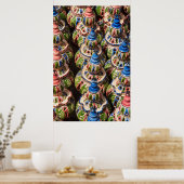 Poster Poterie à vendre sur le marché (Cuisine)