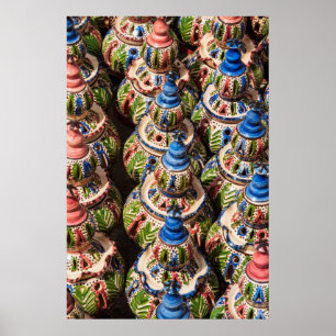 Poster Poterie à vendre sur le marché