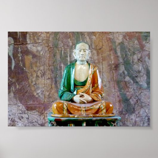 Poster Poterie antique Bouddha (Devant)