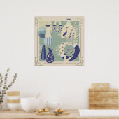 Poster Poterie contemporaine, Pélican, Insectes (Cuisine)