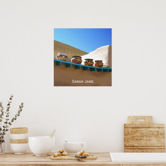 Poster Poterie sur Adobe Wall (Cuisine)