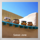 Poster Poterie sur Adobe Wall (Devant)