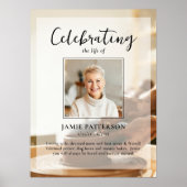 Poster Potier Céramiste, Célébration de vie Funérailles P (Devant)