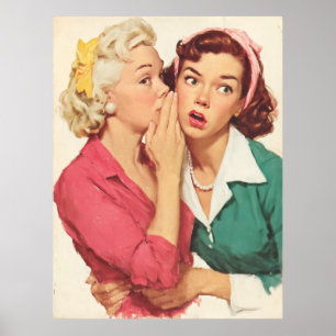 Poster Potins Rétro et Secrets de Glamour