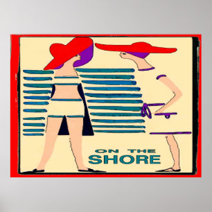 Poster Potins sur l'Abstraite Jersey Shore