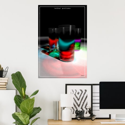 Poster potions létales (Bureau à domicile)