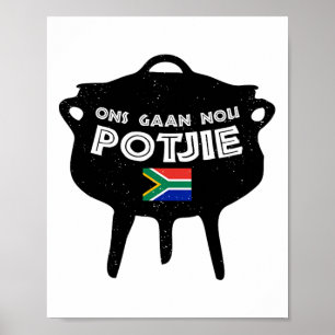 Poster Potjie Afrique du Sud Potjiekos Stew Braai