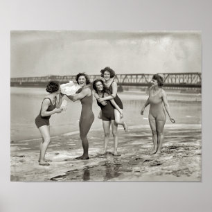 POSTER POTOMAC RIVER WINTER SWIM 1924