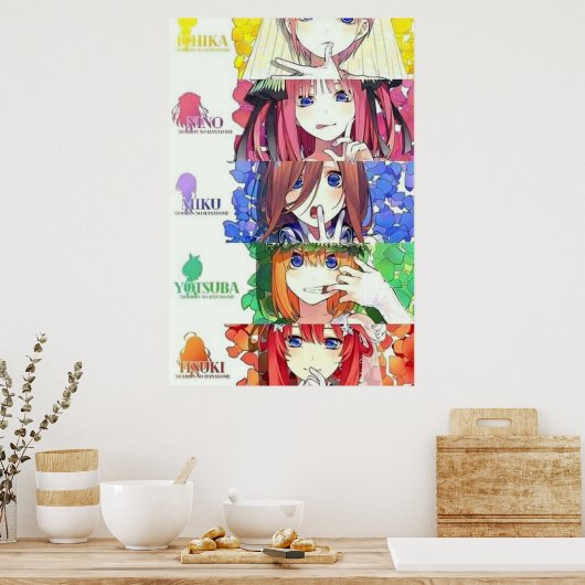 Poster Potrait Quintessence Quintuplets (Cuisine)