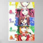 Poster Potrait Quintessence Quintuplets (Devant)