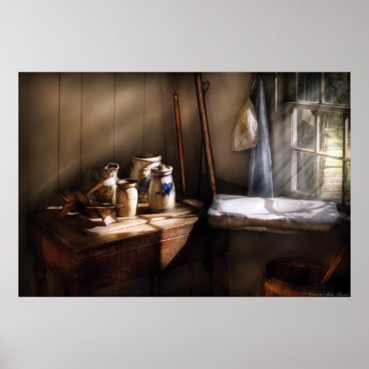 Poster Pots - Pots dans la maison d'un pêcheur (Devant)