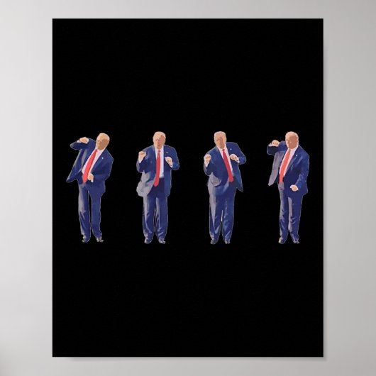 Poster Potus 45 Président de la danse Donald Trump 47e av (Devant)