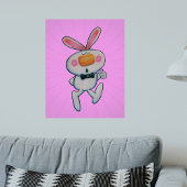 Poster Pouce blanche Pouce vers le haut Orange Nez rose M