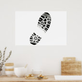 Poster Pouce Imprime Pied Art Chaussure Sole (Cuisine)