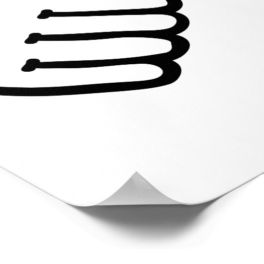 Poster Pouce vers le haut (Coin)