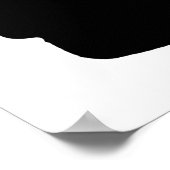 Poster Pouce vers le haut Gesture, retour blanc (Coin)