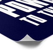 Poster Poudre au peuple (Coin)