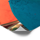Poster Poudre de peinture colorée Holi (Coin)