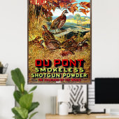 Poster Poudre de pistolet sans fumée Ad 1913 (Bureau à domicile)