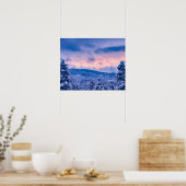 Poster Poudre profonde // Feu orange et coucher de soleil (Cuisine)