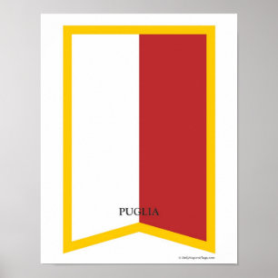 Poster Pouilles Italie Région Crest Art Imprimer