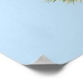 Poster Poule de Combat Bleu Rouge (Coin)