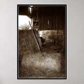 Poster Poule et fourche (Devant)