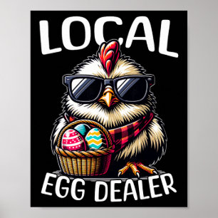 Poster Poule Poule de Pâques Fournisseur d'œufs local