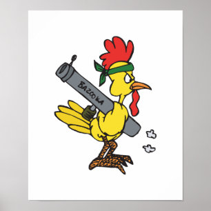 Poster poulet combat