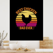 Poster Poulet d'art meilleur poulet (Cuisine)